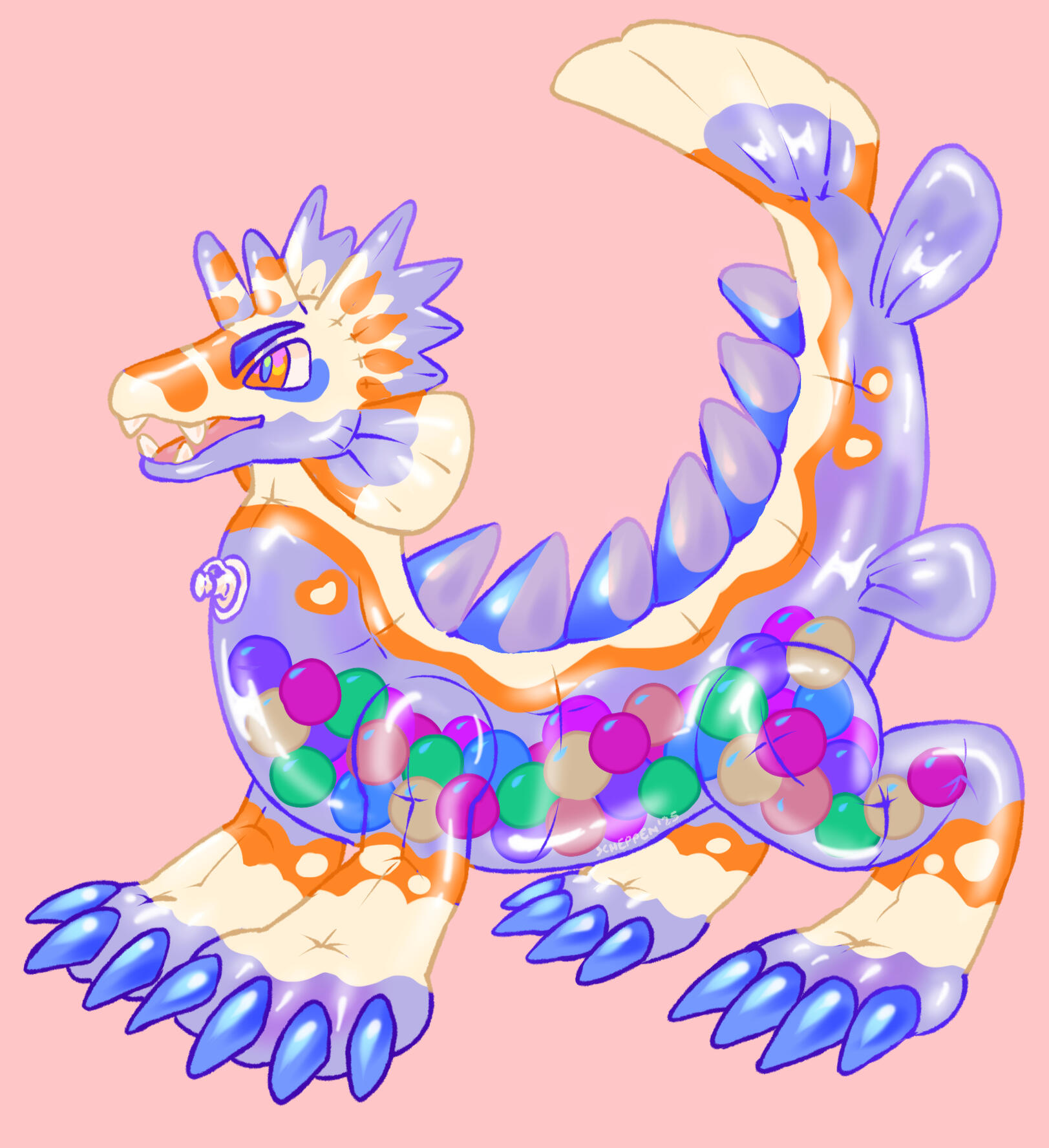 Coppertone ♡ he/him ♡ Sub Switch ♡ Male with null bulge ♡ 5'6" from head to front paws, 10' long